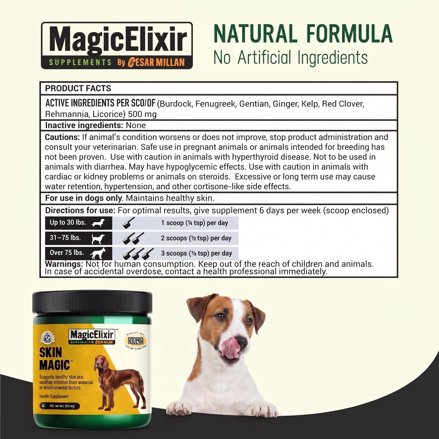 MagicElixir™ – Dog Skin, Coat & Hydration Support