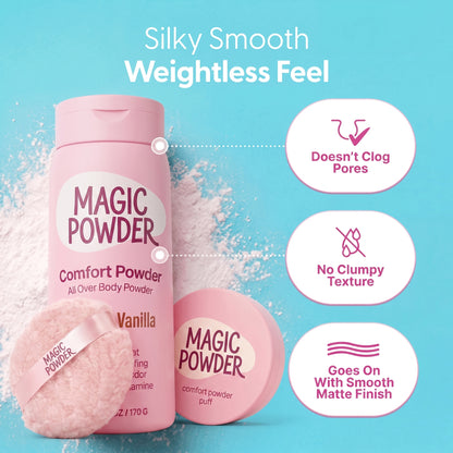 Magic Powder™ Comfort Powder + Powder Puff Bundle
