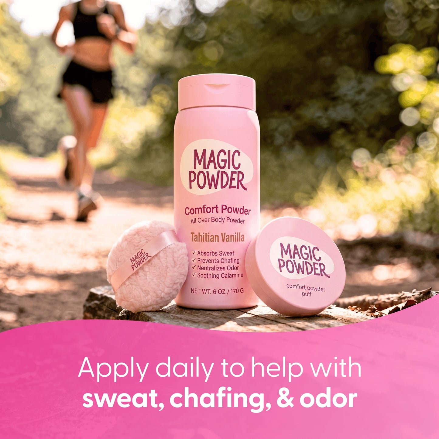 Magic Powder™ Comfort Powder + Powder Puff Bundle
