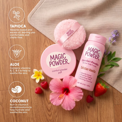 Magic Powder™ Comfort Powder + Powder Puff Bundle
