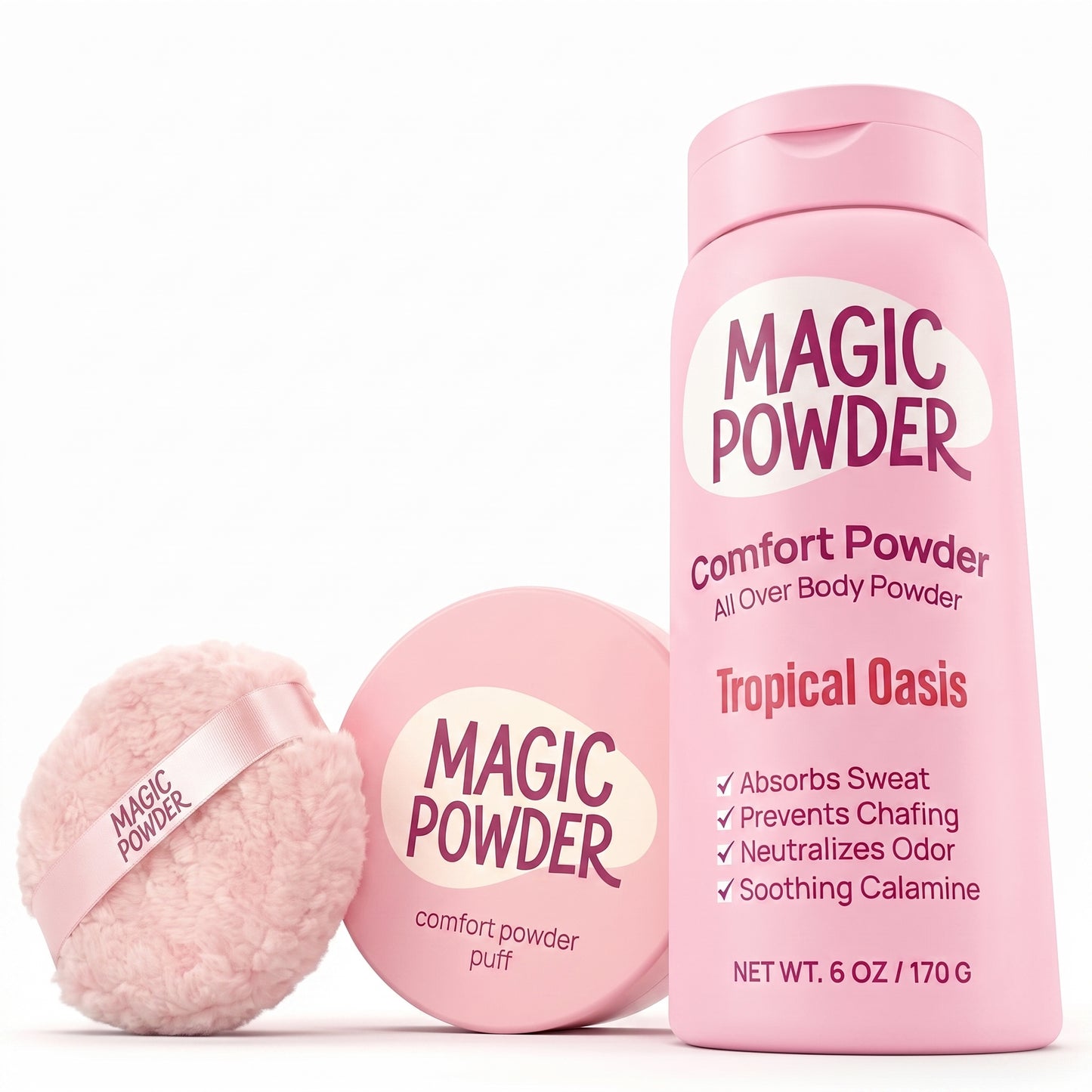 Magic Powder™ Comfort Powder + Powder Puff Bundle