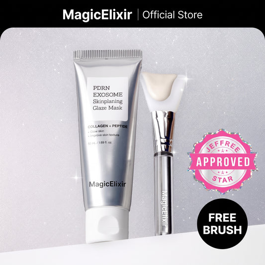 MagicElixir™ PDRN-Exosome Skinplaning Glaze Mask (50ml) with Silicone Brush