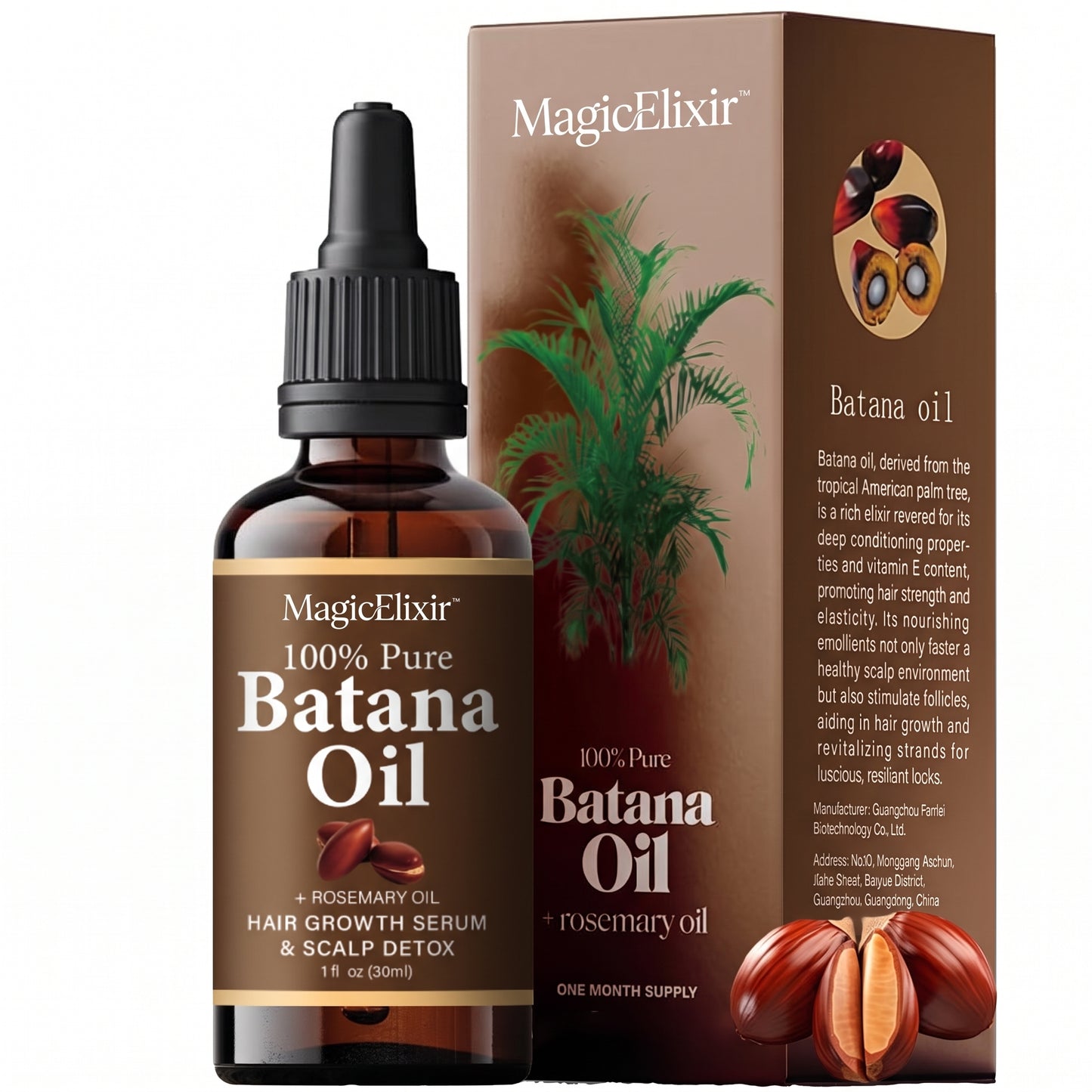 MagicElixir™ Batana Oil,Strong & Healthy Hair, Make Hair Longer and Thicker