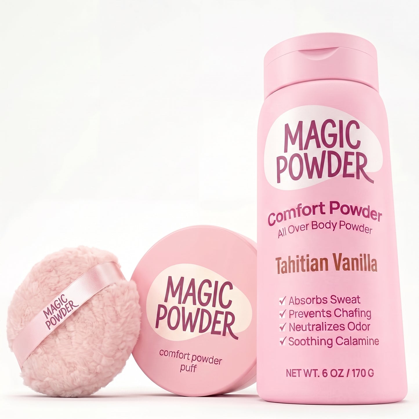 Magic Powder™ Comfort Powder + Powder Puff Bundle