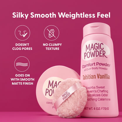 Magic Powder™ Comfort Powder + Powder Puff Bundle