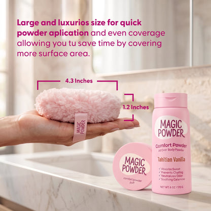Magic Powder™ Comfort Powder + Powder Puff Bundle