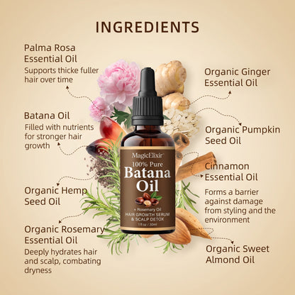 MagicElixir™ Batana Oil,Strong & Healthy Hair, Make Hair Longer and Thicker