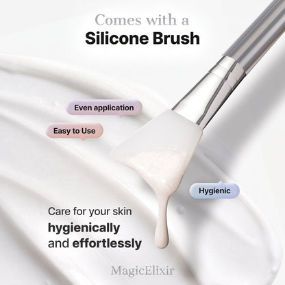 MagicElixir™ PDRN-Exosome Skinplaning Glaze Mask (50ml) with Silicone Brush