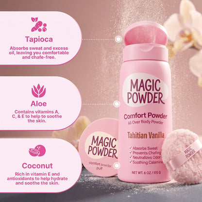 Magic Powder™ Comfort Powder + Powder Puff Bundle